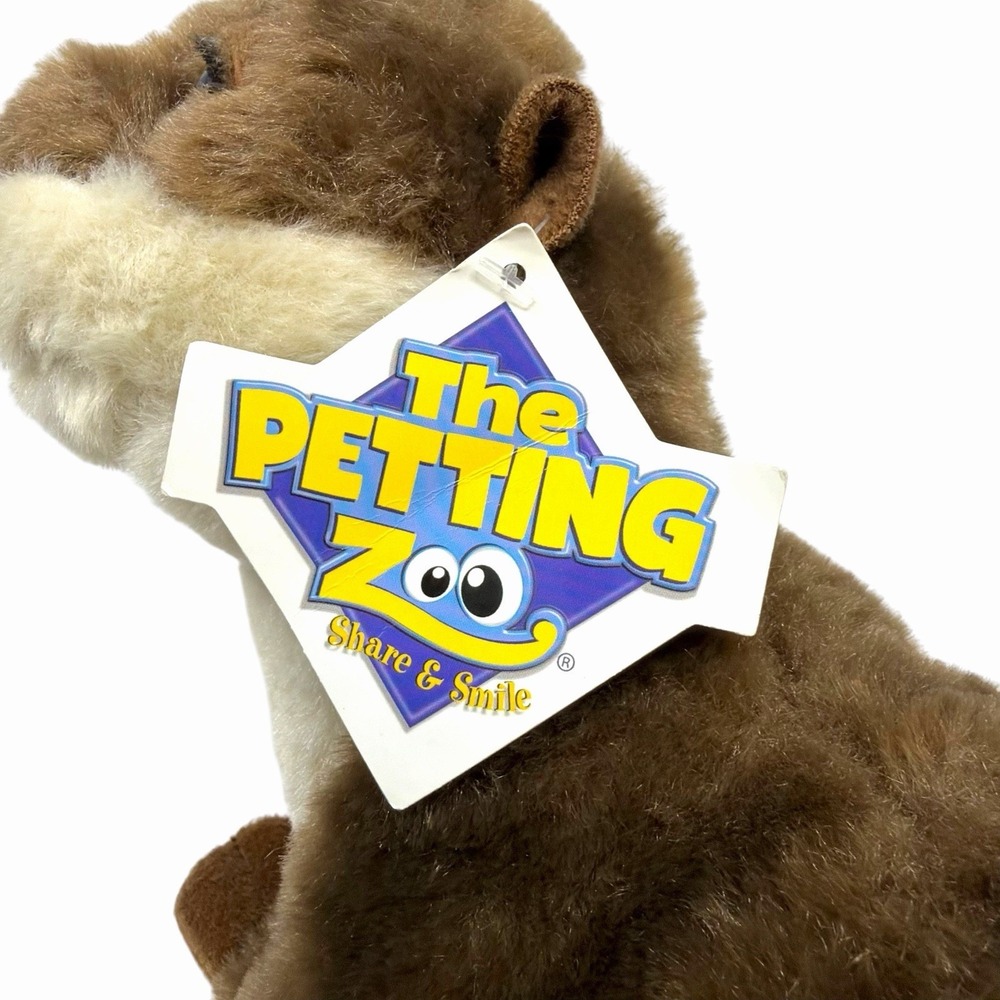 The Petting Zoo River Otter Plush Toy Stuffed Animal for Kids Wild Onez 9" NWT - Picture 10 of 15